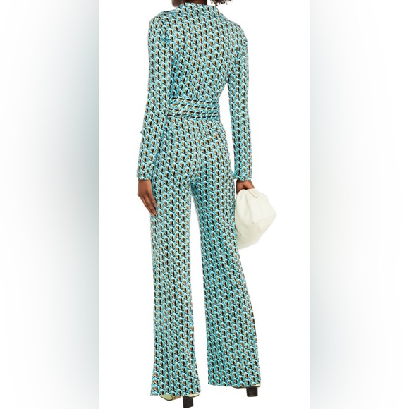 Shelby printed WAIST TIE SILK JUMPSUIT DIANE VON FURSTENBERG - Picture 2 of 12